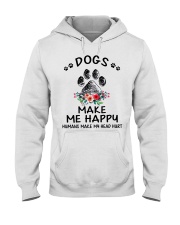 Dogs Make Me Happy Hooded Sweatshirt tile