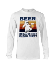 Beer Because 2020 Is Boo Sheet Long Sleeve Tee tile