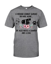 A Woman Also Needs A Camper And A Dog Classic T-Shirt front