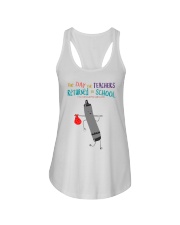The Day The Teachers Backed To School Style 4 Ladies Flowy Tank tile