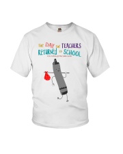The Day The Teachers Backed To School Style 4 Youth T-Shirt tile