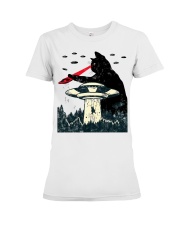 Cat Ufo Premium Fit Ladies Tee tile