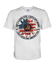 She's A Good Girl Loves Her Mama V-Neck T-Shirt tile