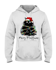 Black Cat Merry Fluffmas Hooded Sweatshirt tile