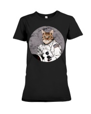 Cat Astronaut Premium Fit Ladies Tee tile