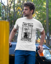 I Pet Cats I Hate People And I Know Things Classic T-Shirt apparel-classic-tshirt-lifestyle-front-44