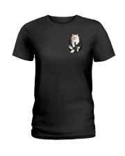 Ragamuffin Cat Pocket Ladies T-Shirt tile