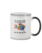 Joys To The Fishes Color Changing Mug tile