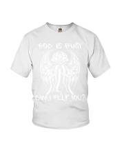 Cthulhu God is busy can I help you shirt Youth T-Shirt tile