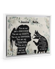 You are not just a Raccoon poster Floating Framed Canvas Prints White tile