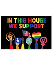 LGBT In this house we support yard sign 17x11 Poster thumbnail