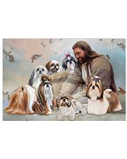 God surrounded by Shih Tzu angel Gift for you Poster 24x16 Poster front