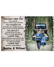 Personalized Truck The day I met you I poster 17x11 Poster front