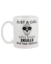 Just a girl who loves skulls and has tattoos mug Mug back
