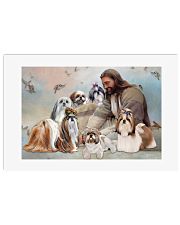 God surrounded by Shih Tzu angel Poster 24x16 Poster front