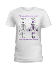 Fibromyalgia awareness what you seeShirt Ladies T-Shirt tile