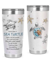 Advice from a sea turtle swim with current tumbler 20oz Tumbler front