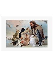 God surrounded by cats angels Poster 24x16 Poster front