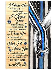 Blue Police I choose you to do life poster 11x17 Poster front
