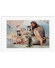 God surrounded by Chihuahua angels Poster 24x16 Poster front