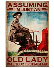 Assuming I'm just an old lady was your first mistake poster 11x17 Poster front
