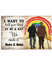 LGBT I want to hold your hand at 80 poster 24x16 Poster front
