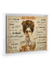 MSPayer before I lay me down to sleep poster Floating Framed Canvas Prints White tile