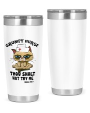 Cat Grumpy nurse thou shalt not try me tunbler 20oz Tumbler front