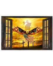 Jesus American eagle in the sky have faith poster 24x16 Poster front