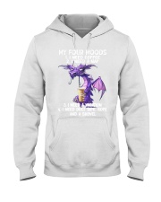 Dragon My four moods I need coffee shirt Hooded Sweatshirt tile