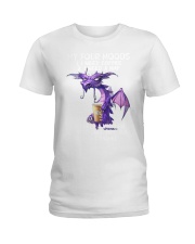 Dragon My four moods I need coffee shirt Ladies T-Shirt tile