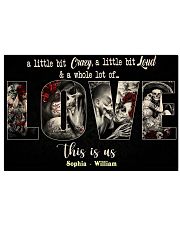 Skull sugar a little bit crazy a little bit poster 24x16 Poster front