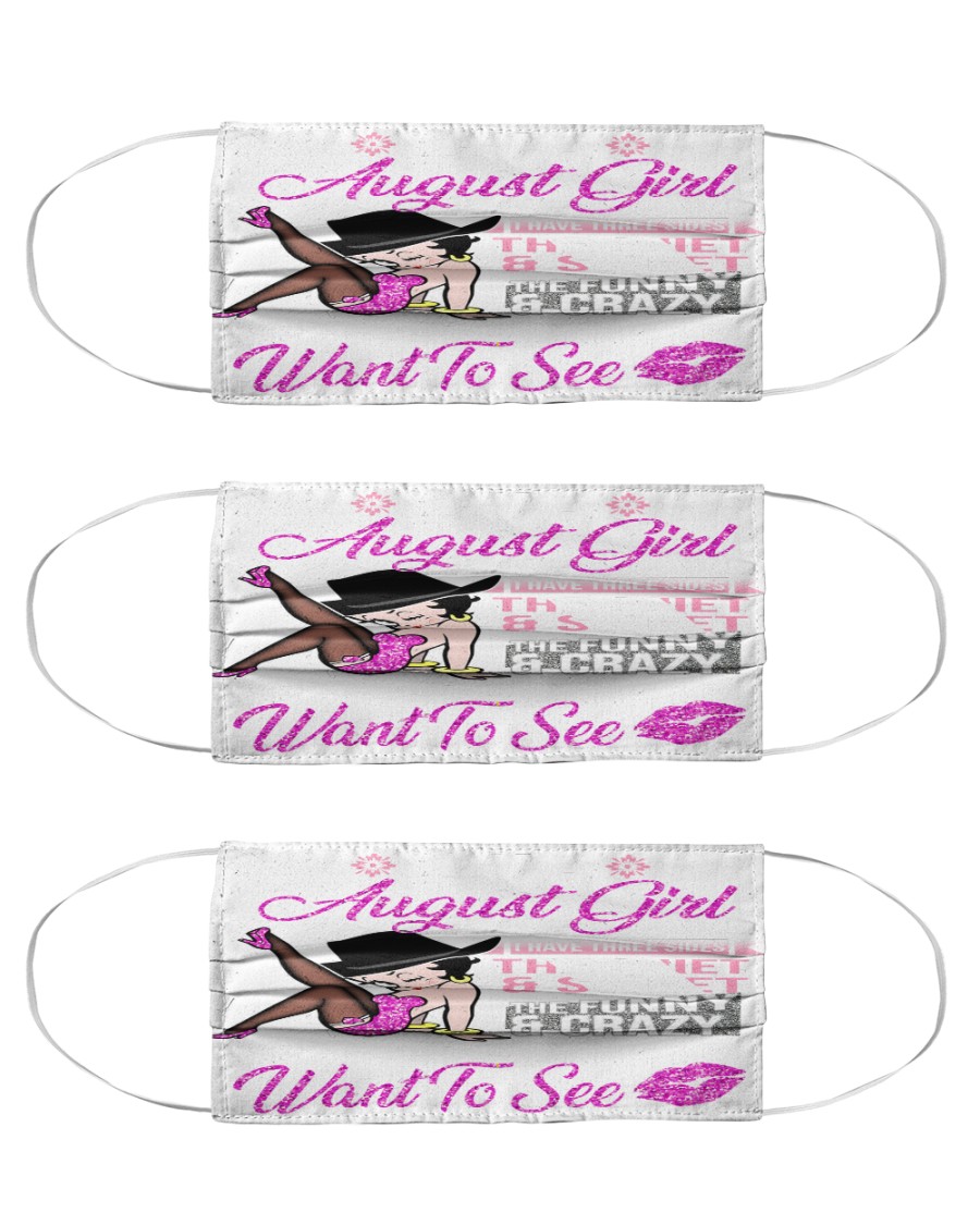 I am August girl the quiet and sweet the funny Cloth Face Mask - 3 Pack