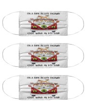 Dogs on a dark desert highway cool wind in my hair Cloth Face Mask - 3 Pack front