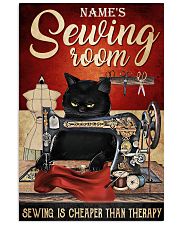 Sewing room sewing is cheaper than therapy poster 11x17 Poster front