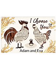 Chicken I choose you custom name poster Horizontal Poster tile