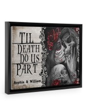 Skeleton til death do us part poster 14x11 Black Floating Framed Canvas Prints thumbnail