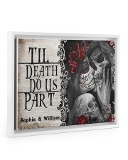 Skeleton til death do us part poster 14x11 White Floating Framed Canvas Prints thumbnail