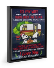 Snoopy my wife I could turn back the clock canvas 11x14 Black Floating Framed Canvas Prints thumbnail