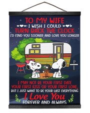 Snoopy my wife I could turn back the clock canvas 16x20 Black Hanging Canvas thumbnail