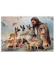 God surrounded by Malinois angels Gift for you Horizontal Poster 24x16 Poster front