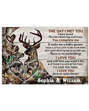 Personalized Deer The day I met you poster 36x24 Poster front