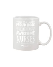 I'm a proud boss of freaking awesome nurses mug Mug tile
