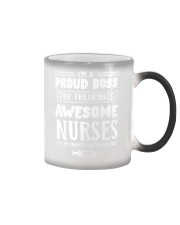 I'm a proud boss of freaking awesome nurses mug Color Changing Mug thumbnail