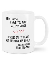 I love you with all my boobs mug Mug front