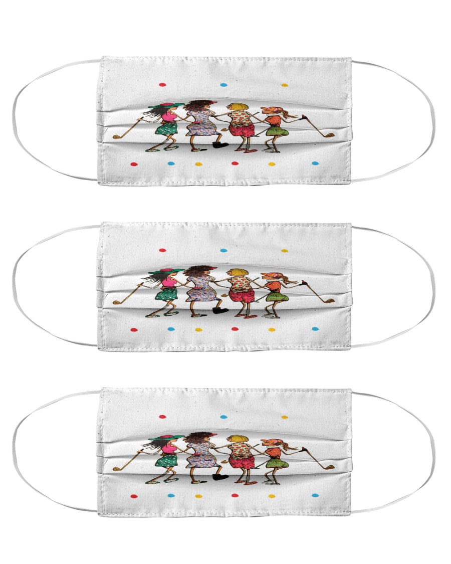 Golf friends face mask Cloth Face Mask - 3 Pack