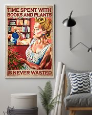 Time spent with books and plants is never wasted poster 11x17 Poster lifestyle-poster-1