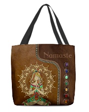Yoga hippie girl namaste tote bag All-over Tote front