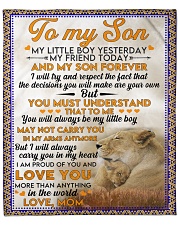 Lion To my son my little boy yesterday blanket Fleece Blanket - 50" x 60" front