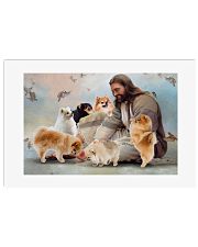 God surrounded by Pomeranian angels Gift for u Poster 24x16 Poster front